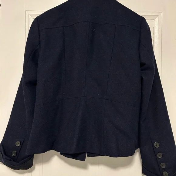 Toast - Chic Navy Double-Breasted Women's Pea Coat (?UK 14, fits like US 10) - Picture 4 of 6